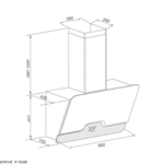 Máy hút mùi áp tường Malloca Drive F-152B